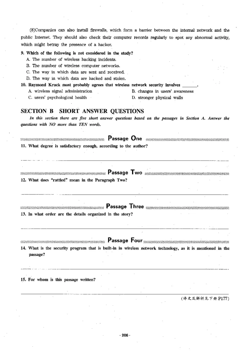 华研专四阅读_2025专四专八真题及备考资料_2009-2024专四真题+备考资料_2024专四备考资料合辑（电子书）_24专四阅读_2024华研专四阅读