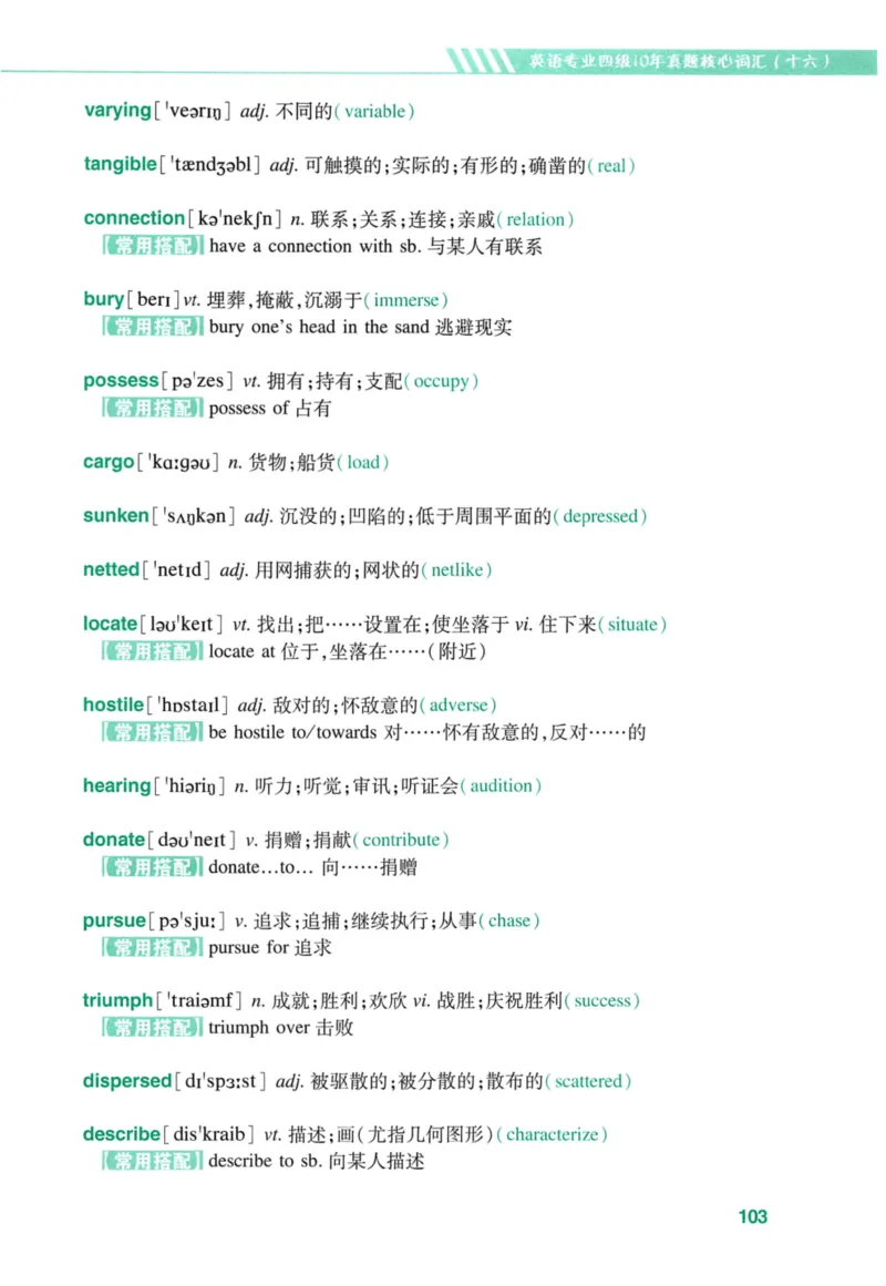 十年专四真题词汇_2025专四专八真题及备考资料_2009-2024专四真题+备考资料_2024专四备考资料合辑（电子书）_24专四词汇_10年真题核心词汇