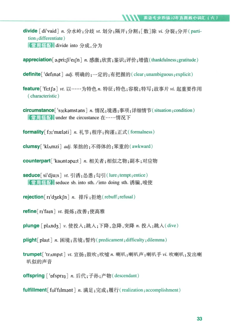 十年专四真题词汇_2025专四专八真题及备考资料_2009-2024专四真题+备考资料_2024专四备考资料合辑（电子书）_24专四词汇_10年真题核心词汇