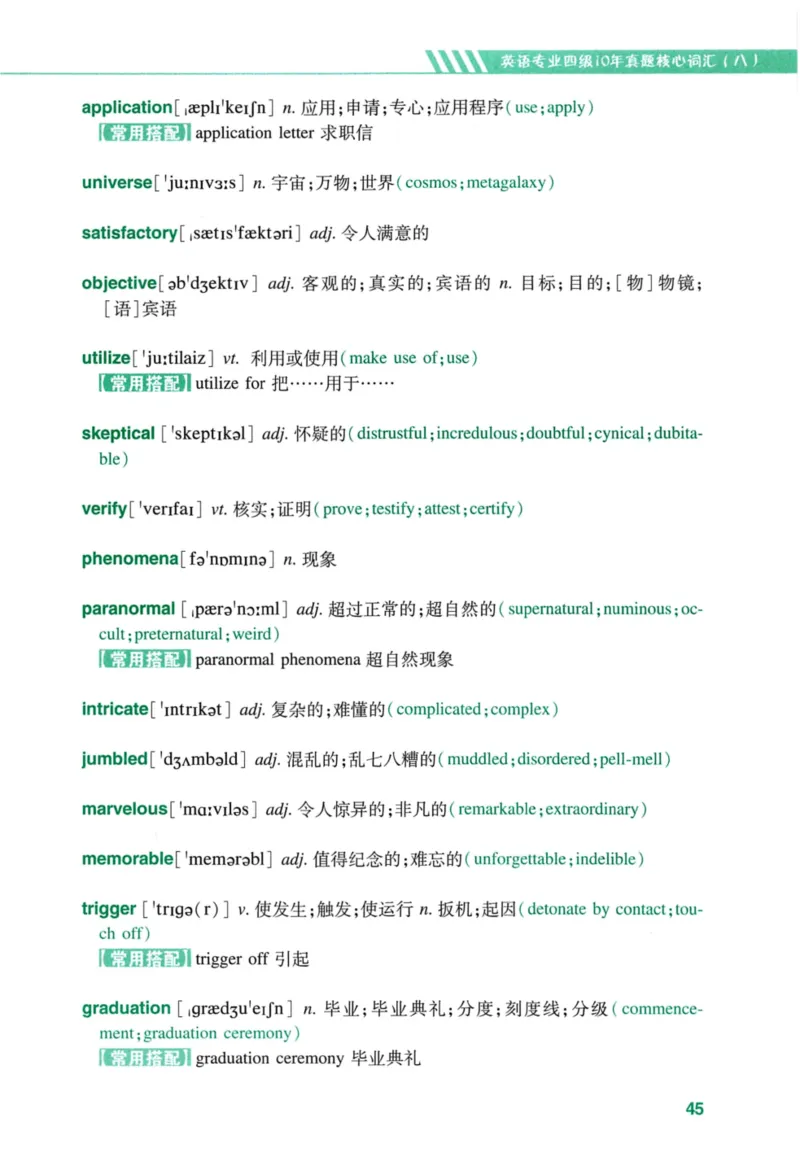 十年专四真题词汇_2025专四专八真题及备考资料_2009-2024专四真题+备考资料_2024专四备考资料合辑（电子书）_24专四词汇_10年真题核心词汇