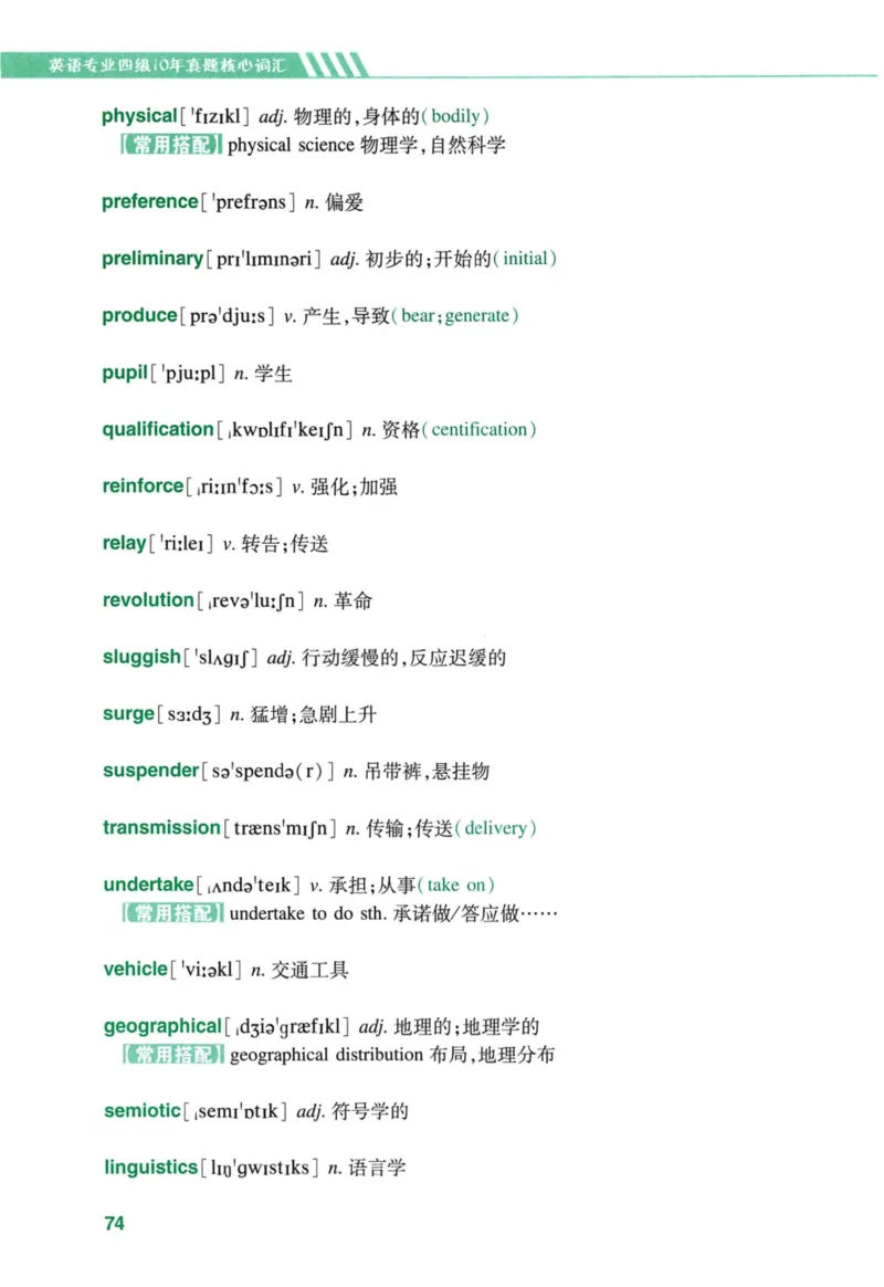 十年专四真题词汇_2025专四专八真题及备考资料_2009-2024专四真题+备考资料_2024专四备考资料合辑（电子书）_24专四词汇_10年真题核心词汇