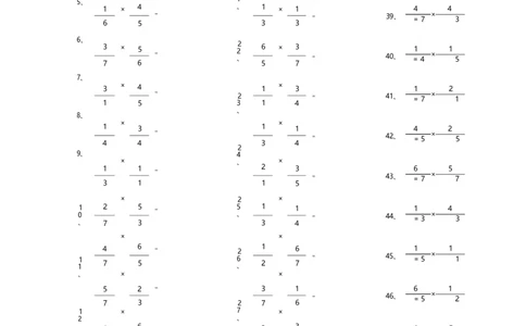 分数乘法第51~70篇（初级）_编码0121-6年级数学口算计算_口算题（适合6年级）(1)_分数-乘法（200篇）_（分数）乘法初级（100篇）