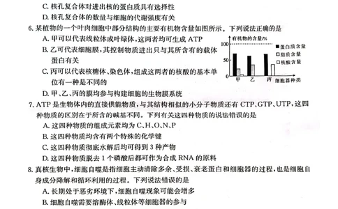 生物试卷_2023年9月_01每日更新_27号_2024届湖南省三湘创新发展联合体高三上学期9月月考_湖南省三湘创新发展联合体2024届高三上学期9月月考生物_生物