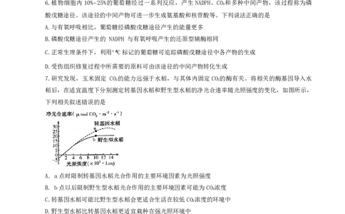 许洛济平生物(1)_2023年10月_0210月合集_2024届河南省平顶山许昌济源洛阳四市高三上学期第一次质量检测_河南省平顶山许昌济源洛阳四市2024届高三上学期第一次质量检测生物