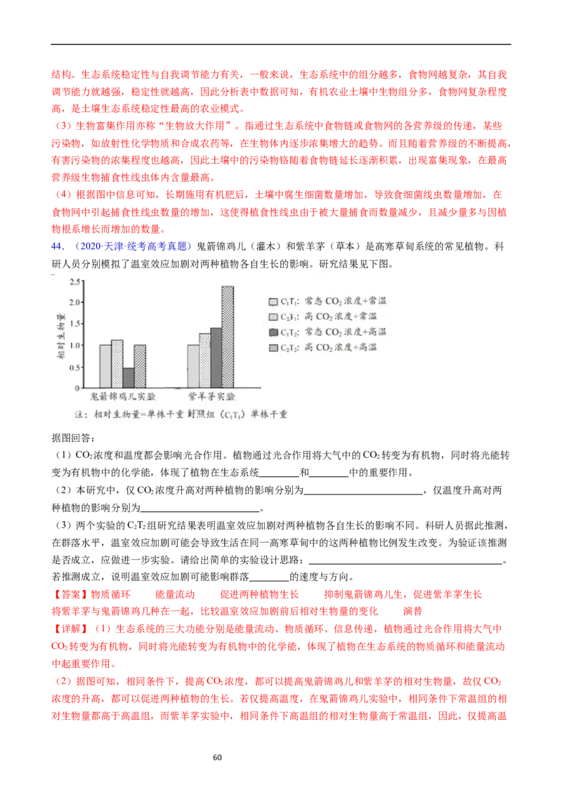 专题18种群和群落-五年（2019-2023）高考生物真题分项汇编（全国通用）（解析版）_赠送：2008-2024全套高考真题_高考生物真题_送高考生物五年真题(2019-2023)分项汇编（全国通用）