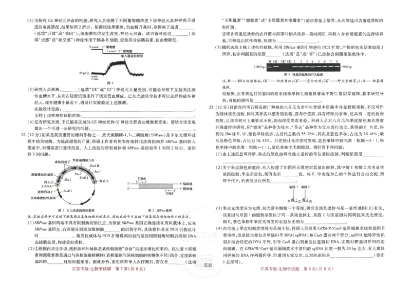 王后雄高考押题预测卷2024江苏专版_2024高考押题卷_22024王hou雄_16王后雄押题_2024年王后雄高考押题预测卷（江苏专版）