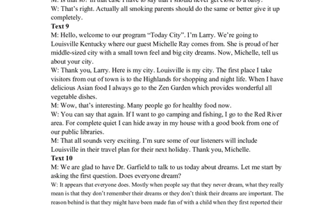 2011年英语听力（全国卷Ⅰ）听力原文_2024年5月_01按日期_1号_2024高考英语听力专题（80套模拟训练+历年真题）(附音频）_2005-2023年高考英语听力真题汇总