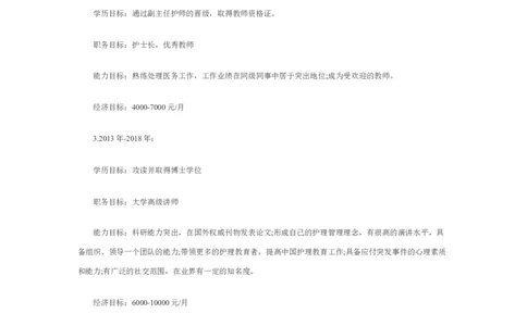 护理职业生涯规划书_E6-职业规划_29护理专业