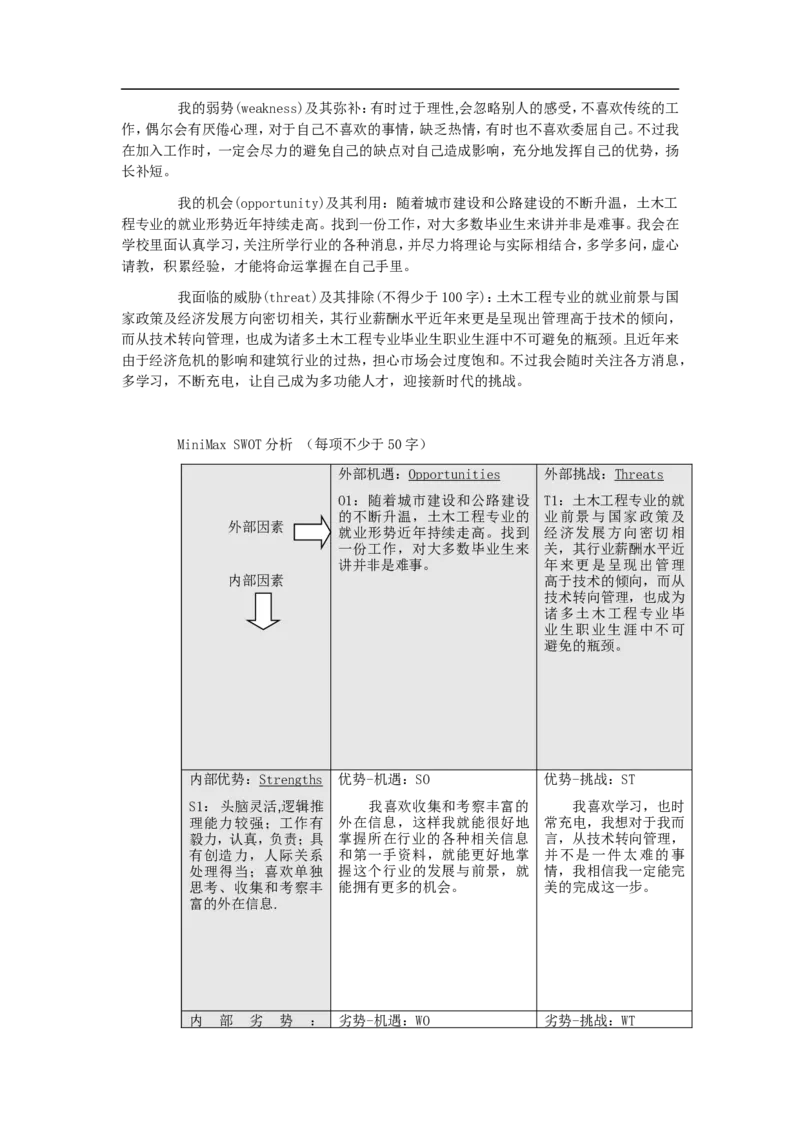 职业生涯规划设计书模板--(2)_E6-职业规划_93精选范本