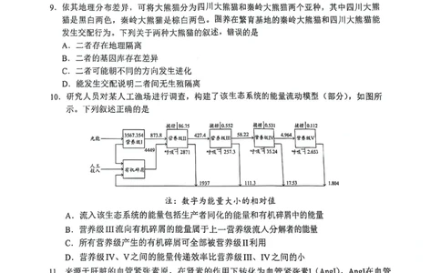 2024届福建省部分地市高中毕业班高三下学期4月诊断性质量检测生物试题_2024年4月_01按日期_10号_2024届福建省九市联考高三4月