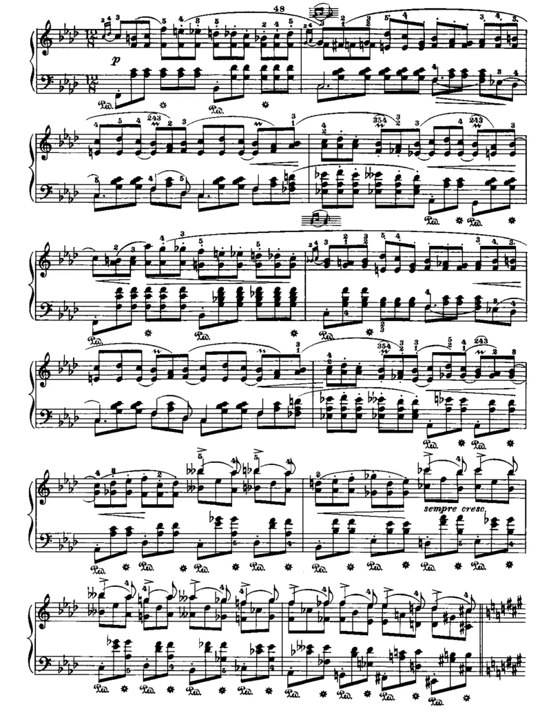 10nocturne-op-32-no-2_一万首著名钢琴曲谱哈农贝多芬合集视频教学电子版高清无水印可打印_1古典钢琴知名音乐家谱_肖邦钢琴谱全集_夜曲2版