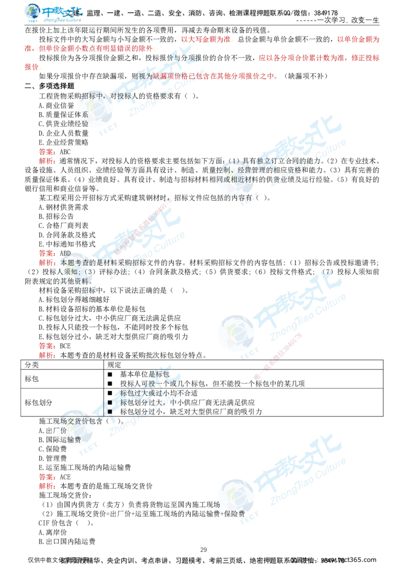 02.2025-监理-合同管理-错题陷阱-打印版讲义_监理工程师_2025监理工程师_2025年监理工程师SVIP_2025年监理合同管理SVIP_03-习题精析✿实战特训✿模考通关_课程讲义