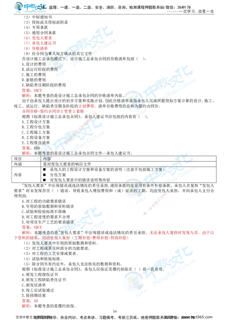 02.2025-监理-合同管理-错题陷阱-打印版讲义_监理工程师_2025监理工程师_2025年监理工程师SVIP_2025年监理合同管理SVIP_03-习题精析✿实战特训✿模考通关_课程讲义