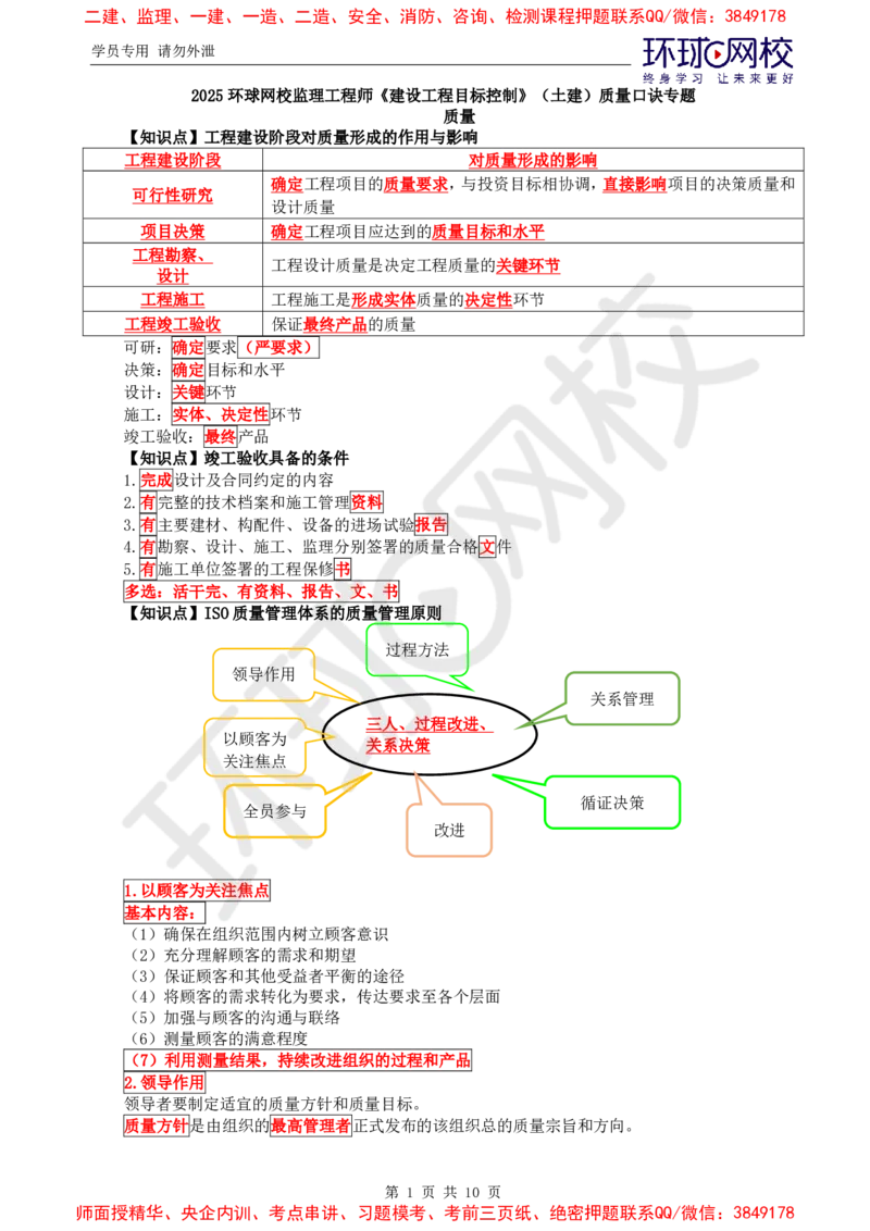 04.质量口诀专项_监理工程师_2025监理工程师_2025年监理工程师SVIP_2025年监理土建控制SVIP_04-冲刺串讲✿考点强化✿小灶集训_15-控制《专项特训班》李娜HQ推荐