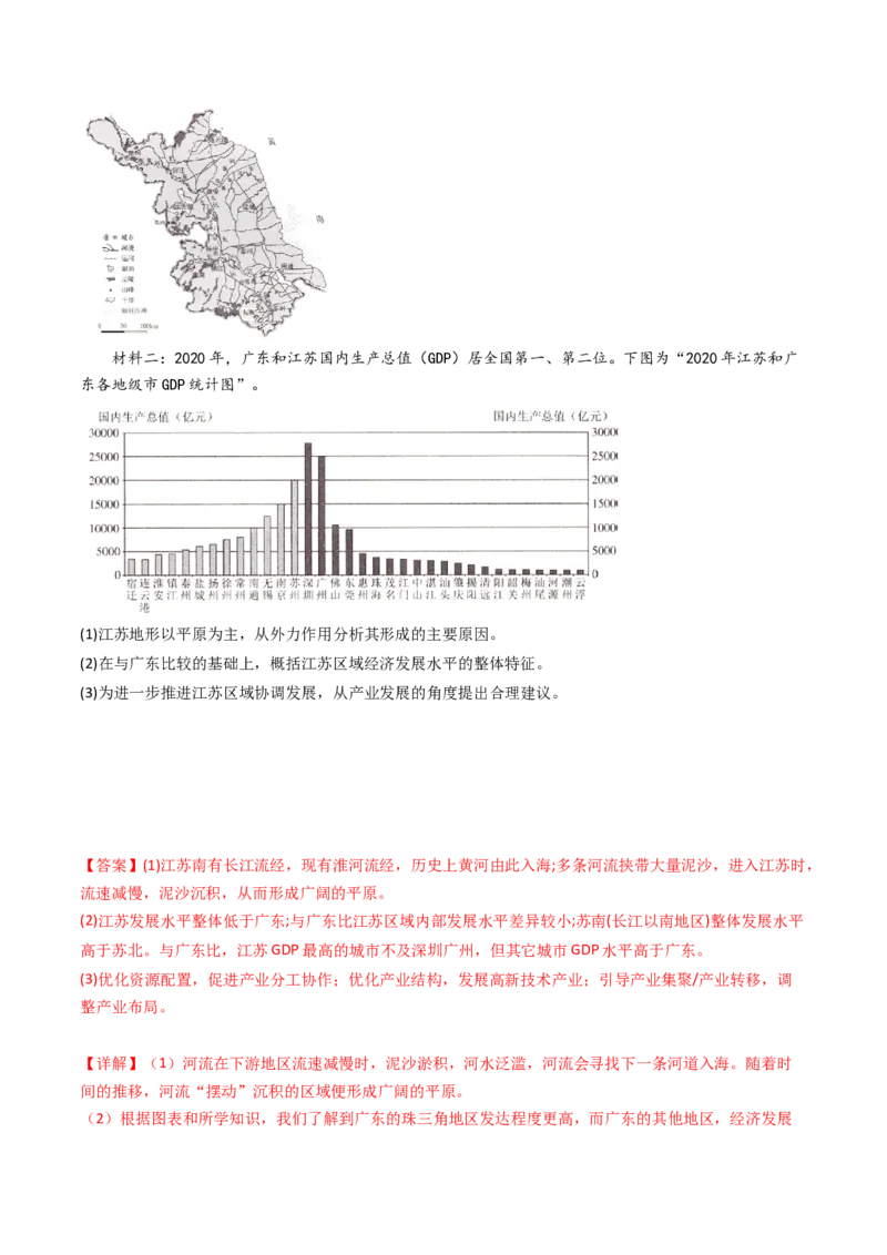 专题15区域联系和区域协调发展-十年（2014-2023）高考地理真题分项汇编（解析卷）_近10年高考真题汇编（必刷）_十年（2014-2024）高考地理真题分项汇编（全国通用）