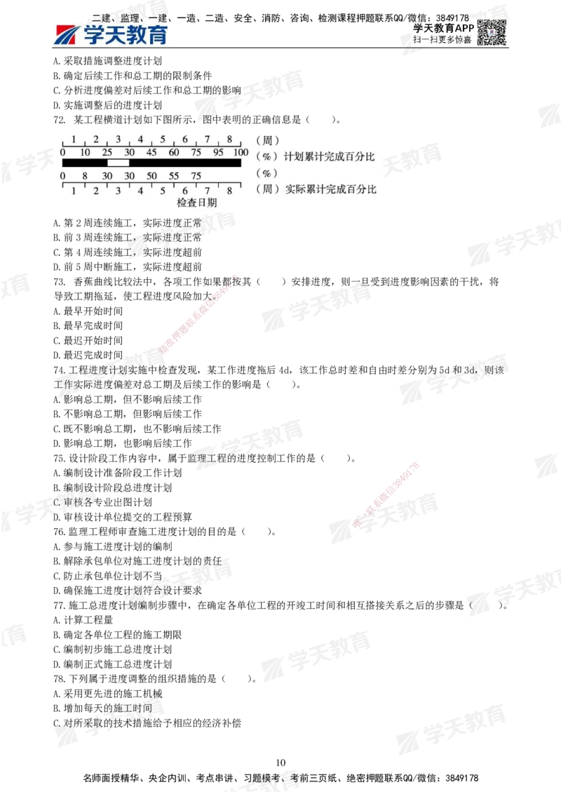 04.2025年监理《土建三控》模考预测（二）题目_监理工程师_2025监理工程师_2025年监理工程师SVIP_2025年监理土建控制SVIP_05-考前密训✿央企特训✿机构普押