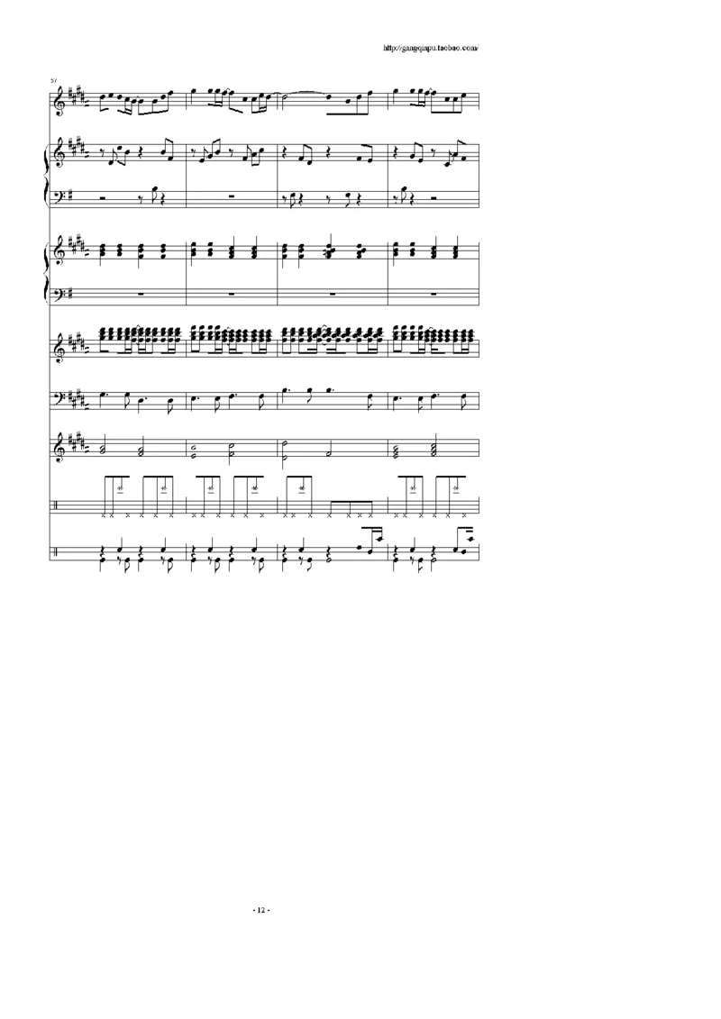 18、王光良（74页，共14首）_一万首著名钢琴曲谱哈农贝多芬合集视频教学电子版高清无水印可打印_3流行音乐谱_流行钢琴谱合集形式_高清PDF无水印