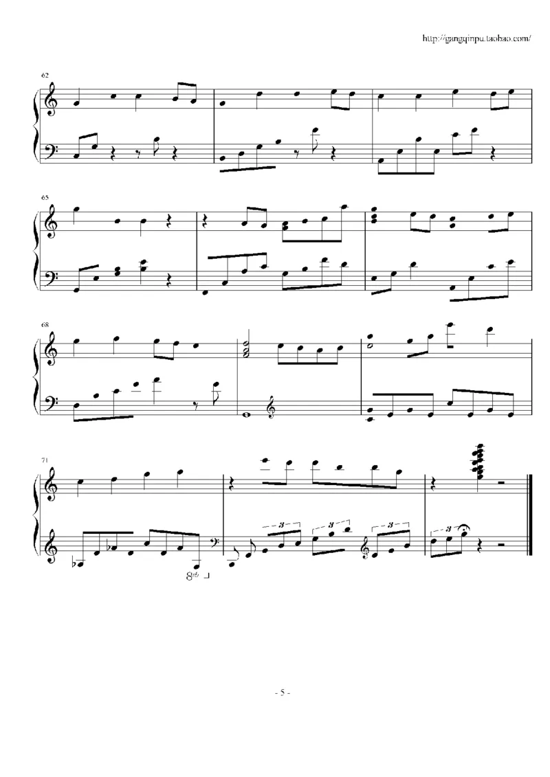 18、王光良（74页，共14首）_一万首著名钢琴曲谱哈农贝多芬合集视频教学电子版高清无水印可打印_3流行音乐谱_流行钢琴谱合集形式_高清PDF无水印