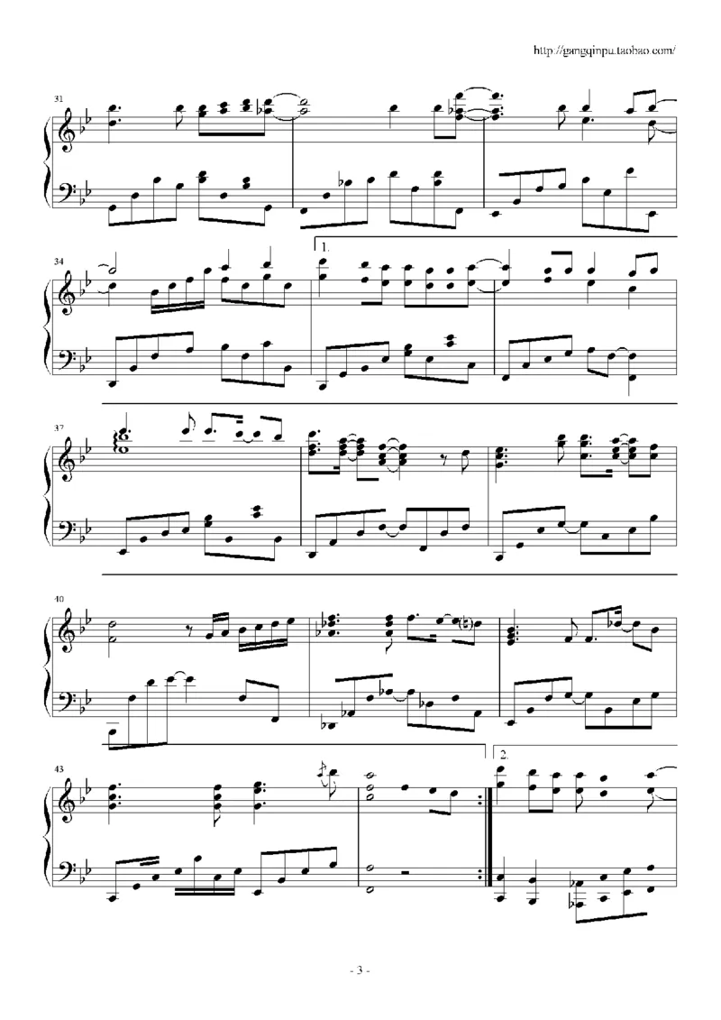18、王光良（74页，共14首）_一万首著名钢琴曲谱哈农贝多芬合集视频教学电子版高清无水印可打印_3流行音乐谱_流行钢琴谱合集形式_高清PDF无水印