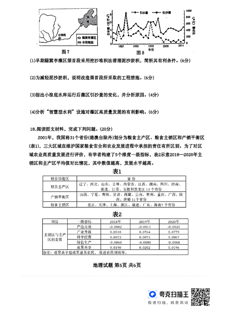 2024届福建省宁德市高三三模地理试题(1)_2024年5月_025月合集_2024届福建省宁德市高三下学期5月质量检测（三模）
