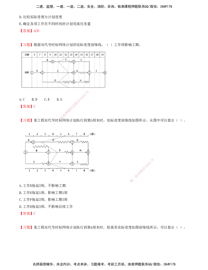 07.07-第四章-建设工程进度计划实施中的监测与调整_监理工程师_2025监理工程师_2025年监理工程师SVIP_2025年监理土建控制SVIP_03-习题精析✿实战特训✿模考通关_贾若冰_进度