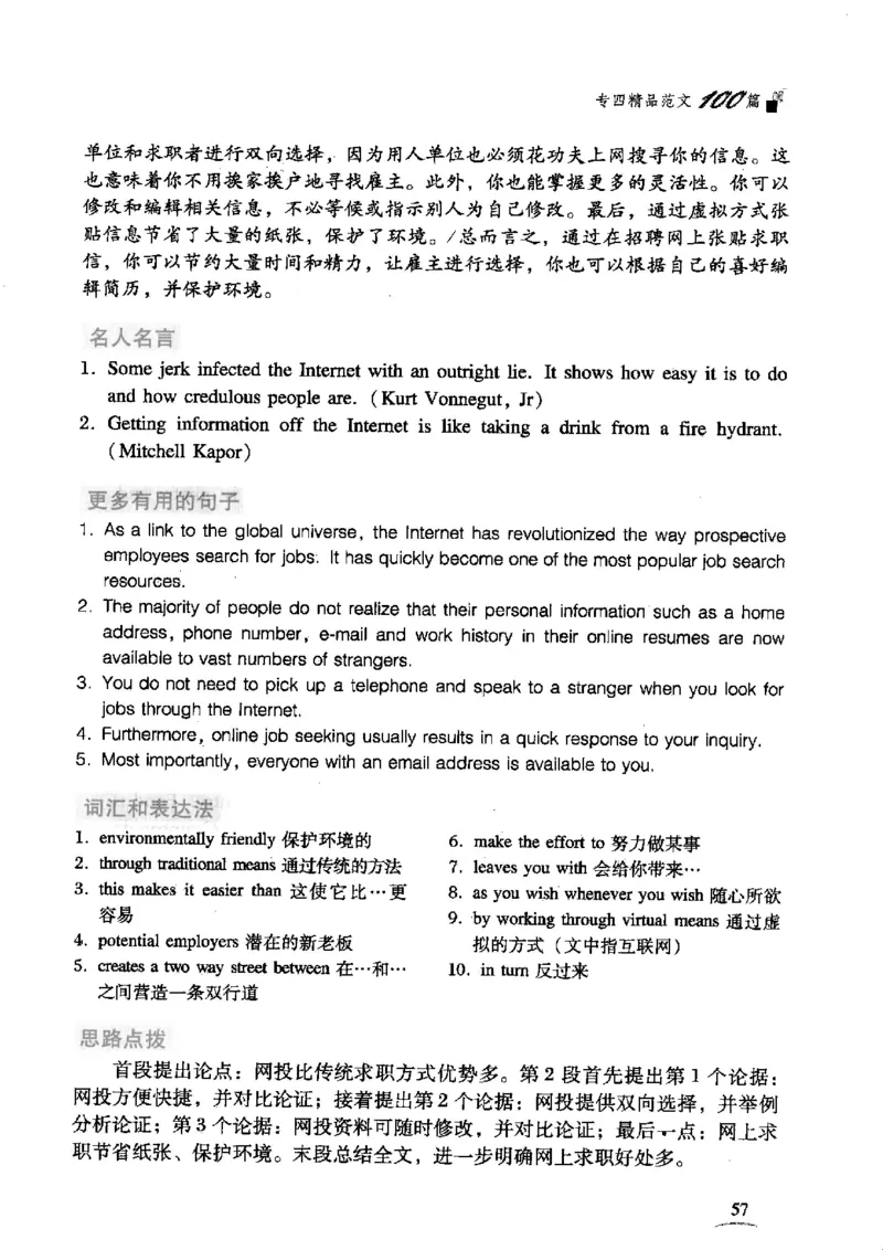 英语专业四级考试精品范文100篇12386358_2025专四专八真题及备考资料_2009-2024专四真题+备考资料_2024专四备考资料合辑（电子书）_24专四作文_24专四精品范文100篇