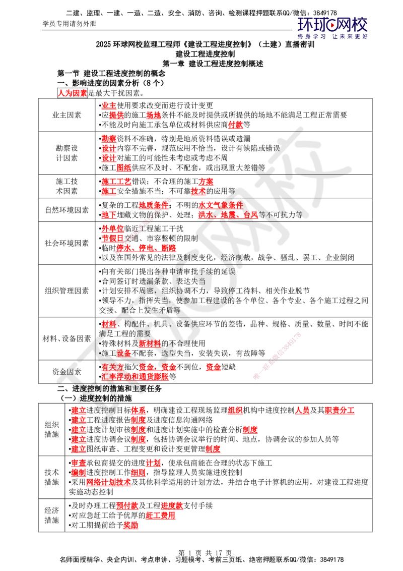 01.2025年监理土建目标控制第5讲直播密训（五）_监理工程师_2025监理工程师_2025年监理工程师SVIP_2025年监理土建控制SVIP_04-冲刺串讲✿考点强化✿小灶集训_03.直播密训三