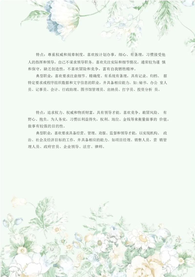 职业规划范本(46)_E6-职业规划_01精选word模板（推荐使用，修改后可用）