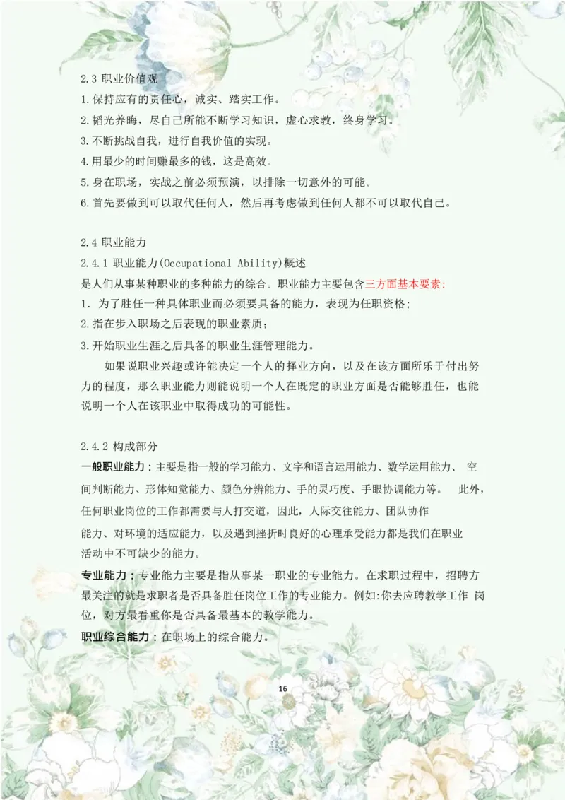 职业规划范本(46)_E6-职业规划_01精选word模板（推荐使用，修改后可用）