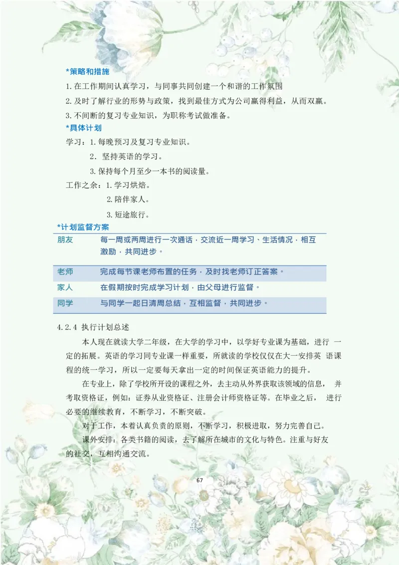 职业规划范本(46)_E6-职业规划_01精选word模板（推荐使用，修改后可用）