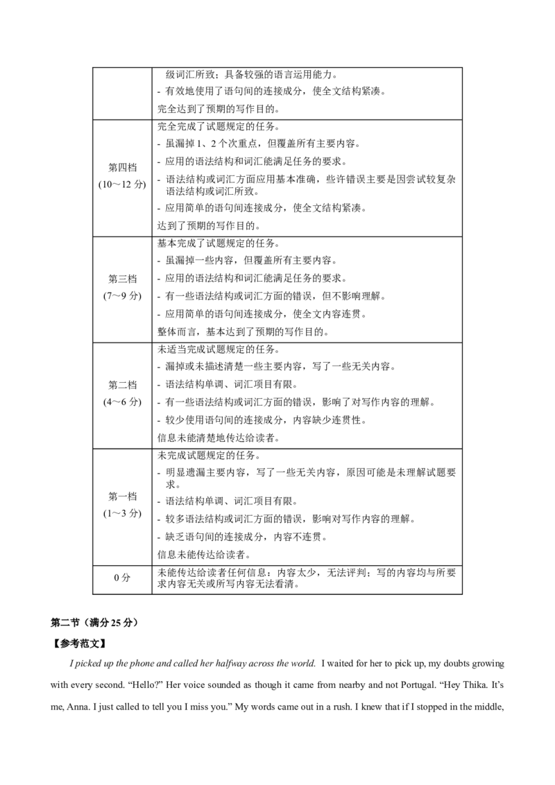 黄金卷01-赢在高考&middot;黄金8卷备战2024年高考英语模拟卷（新高考七省专用）（参考答案）_2024高考押题卷_92024赢在高考全系列_赢在高考&middot;黄金8卷备战2024年高考英语模拟卷