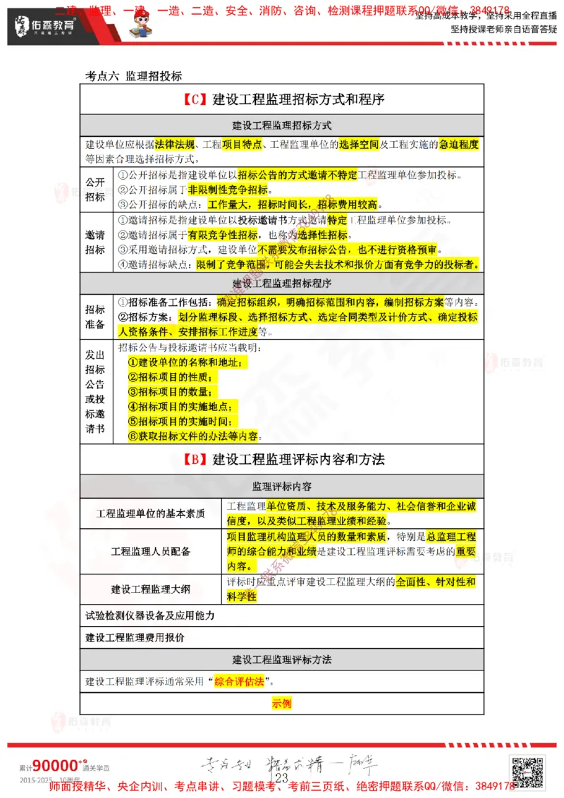 2025.1.4佑森教育叶虎翼授课监理案例《招投标及合同管理》专用讲义，版权所有，侵权必究_监理工程师_2025监理工程师_2025年监理工程师SVIP_2025年监理土建案例SVIP