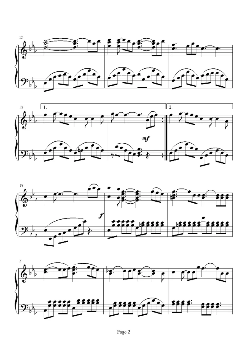 12、邓丽君（105页，共36首）_一万首著名钢琴曲谱哈农贝多芬合集视频教学电子版高清无水印可打印_3流行音乐谱_流行钢琴谱合集形式_高清PDF无水印