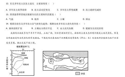 吉林省通化市梅河口市第五中学2024-2025学年高三上学期开学考试地理试题（含答案）(1)_8月_240820吉林省通化市梅河口市第五中学2024-2025学年高三上学期开学考试