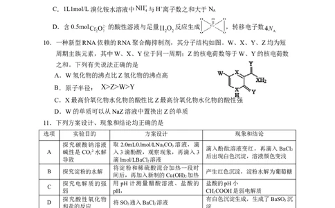 2024届高三第一次模拟理综试卷_2024年3月_013月合集_2024届宁夏银川一中高三下学期第一次模拟考试_宁夏回族自治区银川一中2023-2024学年高三下学期第一次模拟考试理综试题