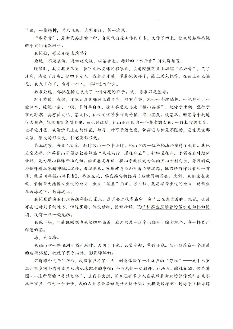 湖南省长沙市雅礼中学2024-2025学年高三上学期入学考试语文试题+答案(1)_8月_240807湖南省长沙市雅礼中学2025届高三上学期入学考试
