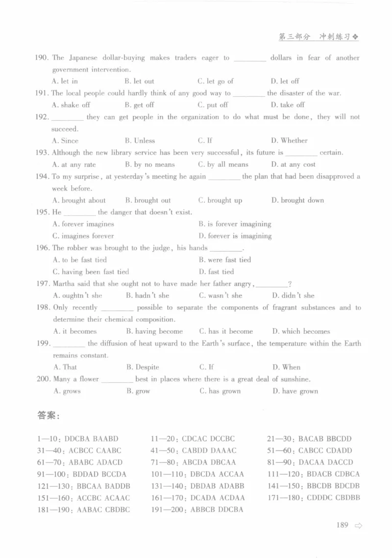 英语专业四级考试完形填空语法_2025专四专八真题及备考资料_2009-2024专四真题+备考资料_2024专四备考资料合辑（电子书）_24专四完形填空_24专四完形填空语法