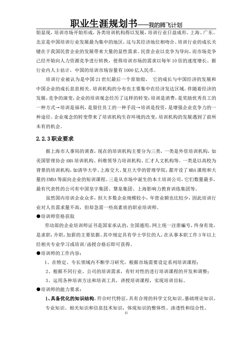 职业规划范本(45)_E6-职业规划_01精选word模板（推荐使用，修改后可用）