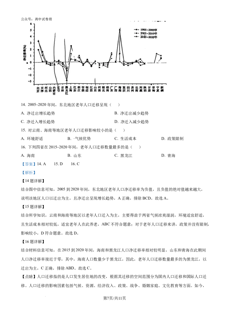 精品解析：云南省昆明市五华区云南师范大学附属中学2024-2025学年高三上学期8月月考地理试题（解析版）_8月