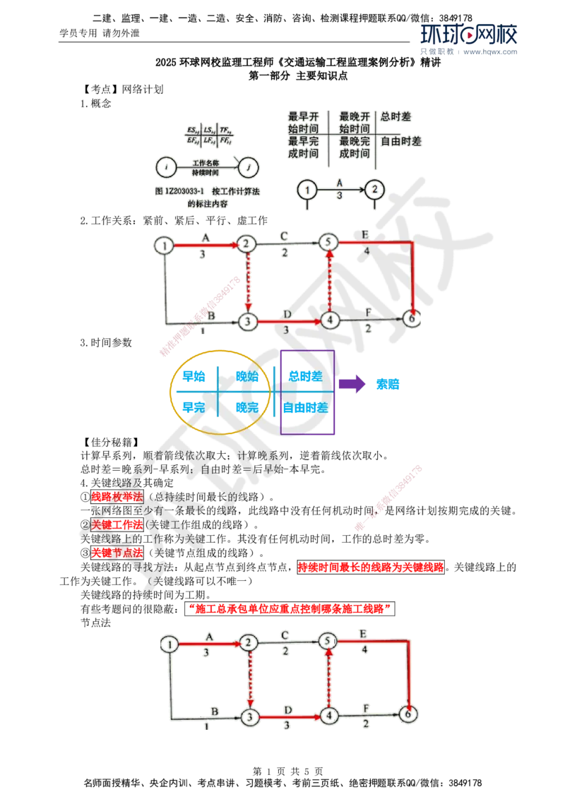 18.基本知识点十一工程进度控制(三)_监理工程师_2025监理工程师_2025年监理工程师SVIP_2025年监理交通案例SVIP_02-基础精讲✿高端面授✿深度强化