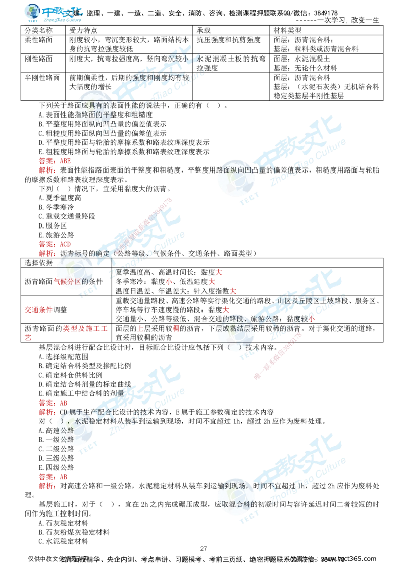 02.2025-监理-目标控制（交通）-错题陷阱-打印版讲义_监理工程师_2025监理工程师_2025年监理工程师SVIP_2025年监理交通控制SVIP_03-习题精析✿实战特训✿模考通关_课程讲义