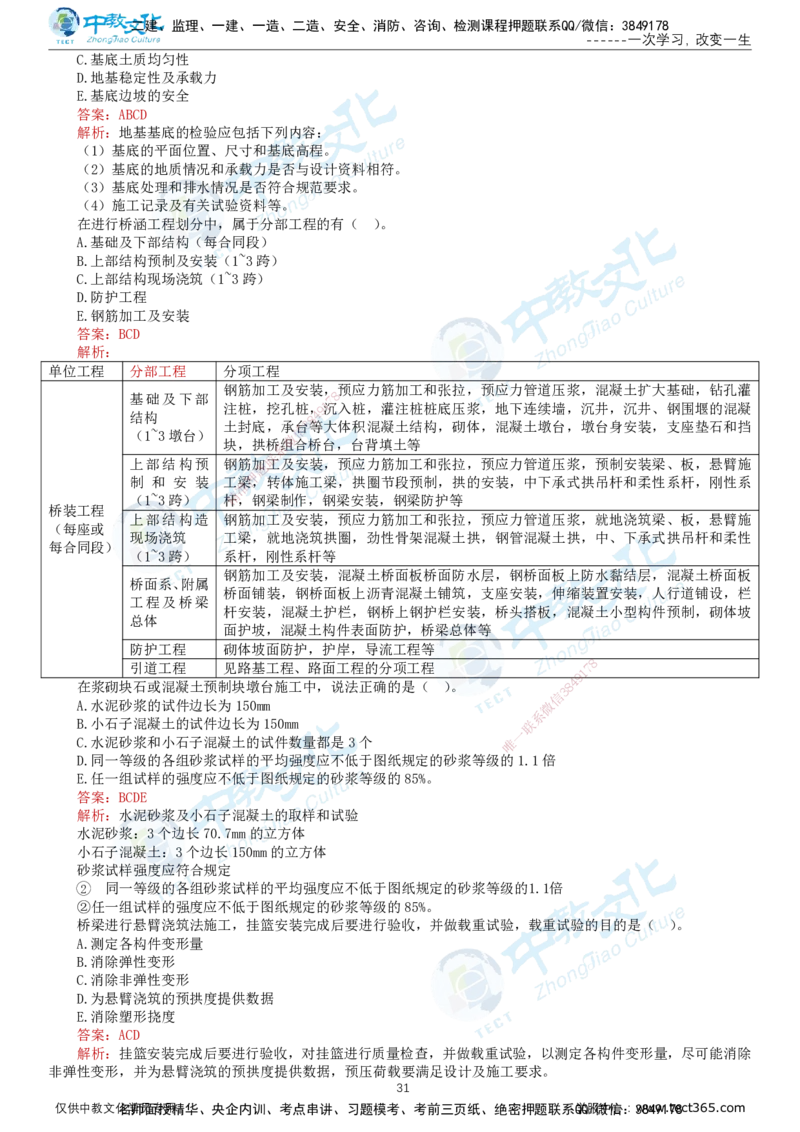 02.2025-监理-目标控制（交通）-错题陷阱-打印版讲义_监理工程师_2025监理工程师_2025年监理工程师SVIP_2025年监理交通控制SVIP_03-习题精析✿实战特训✿模考通关_课程讲义