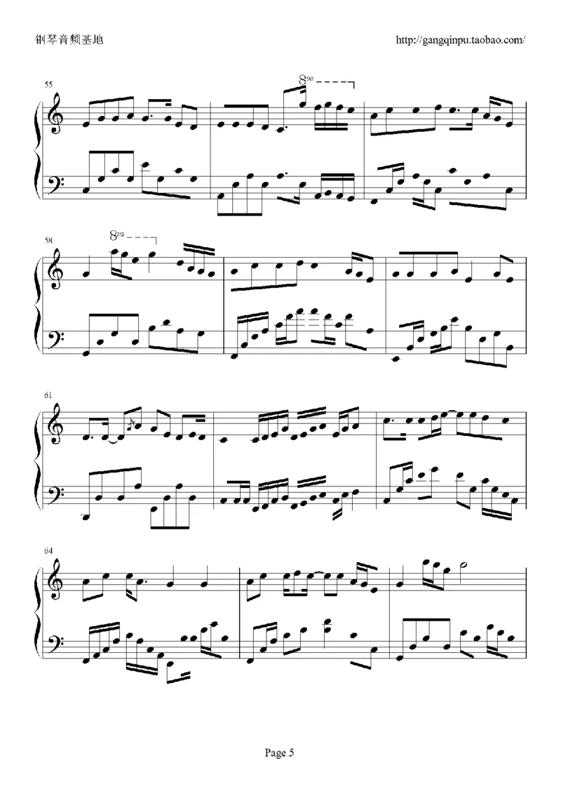 07、张国荣（96页，共23首）_一万首著名钢琴曲谱哈农贝多芬合集视频教学电子版高清无水印可打印_3流行音乐谱_流行钢琴谱合集形式_高清PDF无水印