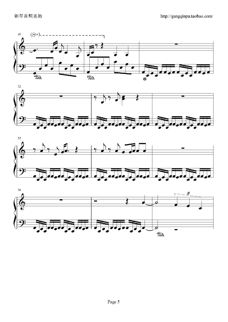 07、张国荣（96页，共23首）_一万首著名钢琴曲谱哈农贝多芬合集视频教学电子版高清无水印可打印_3流行音乐谱_流行钢琴谱合集形式_高清PDF无水印