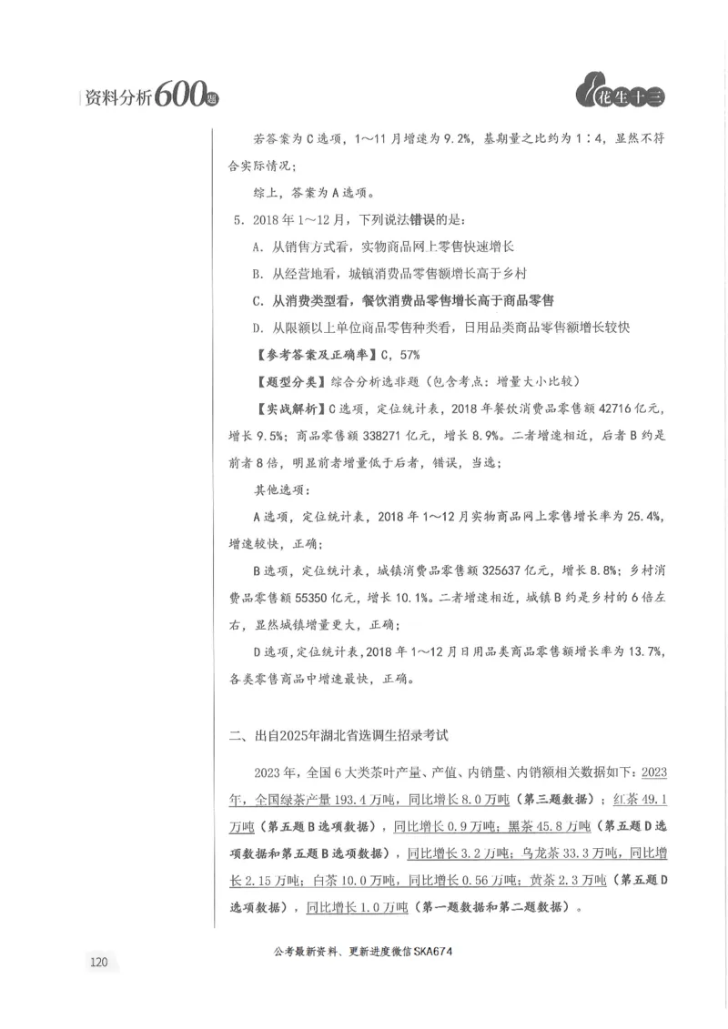 解析篇_2026考公资料_花生十三合集_旗舰班-国考（2026版）花生十三旗舰班（花生行测+飞扬申论）⭐⭐⭐_电子资料（讲义+题本）_刷题题本_资料分析600题