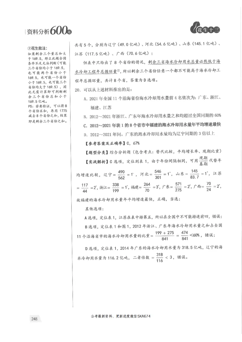 解析篇_2026考公资料_花生十三合集_旗舰班-国考（2026版）花生十三旗舰班（花生行测+飞扬申论）⭐⭐⭐_电子资料（讲义+题本）_刷题题本_资料分析600题