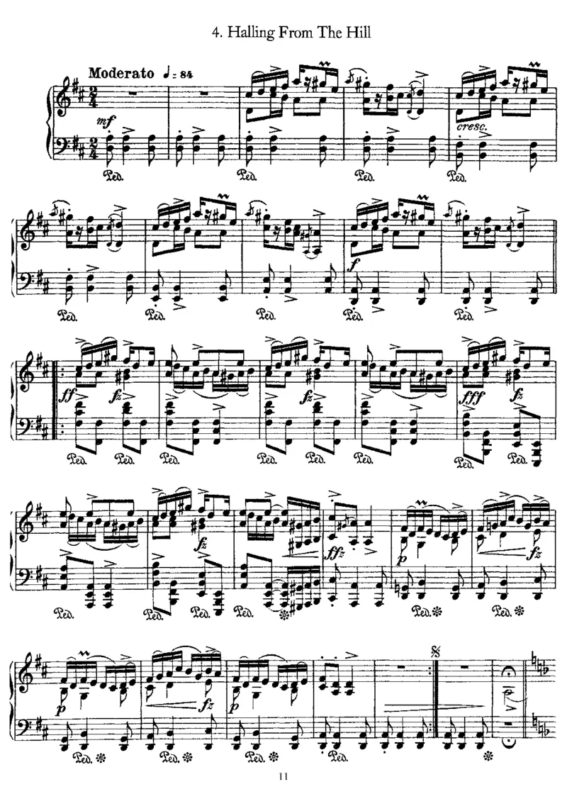 17NorwegianPeasantDances,Op72_一万首著名钢琴曲谱哈农贝多芬合集视频教学电子版高清无水印可打印_1古典钢琴知名音乐家谱_格里格钢琴谱全集_其他