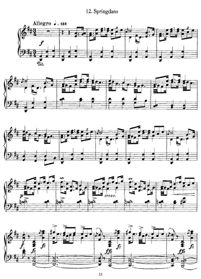 17NorwegianPeasantDances,Op72_一万首著名钢琴曲谱哈农贝多芬合集视频教学电子版高清无水印可打印_1古典钢琴知名音乐家谱_格里格钢琴谱全集_其他