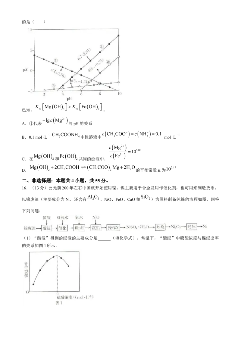 2024届高三4月金太阳全国大联考（指南针)化学试卷+答案_2024年4月_01按日期_13号_2024届高三4月金太阳全国大联考（指南针)（HJL）_2024届高三4月金太阳全国大联考（指南针)化学