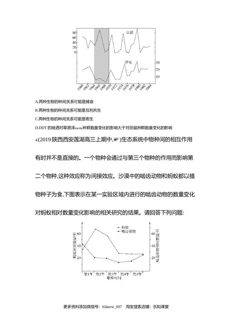 2022-2023学年生物人教版新教材选择性必修2课时素养练：第2章第1节　群落的结构_E015高中全科试卷_生物试题_选修2_2.同步练习_3.课时素养练（第三套）